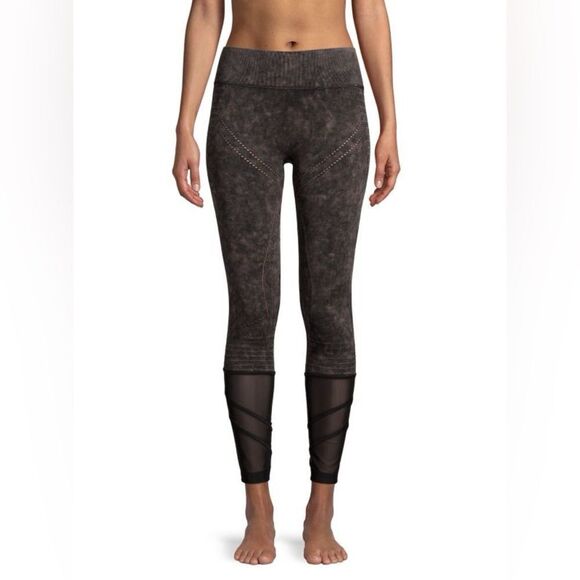 NWT Blanc Noir Excel Leggings - Grey Wash/Black - Picture 1 of 4